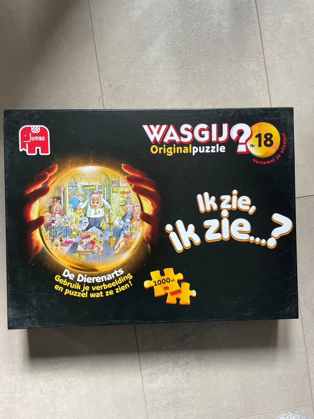 Wasgij Original Puzzel Nr. 18: De Dierenarts (1000 stukjes), Hobby en Vrije tijd, Denksport en Puzzels, Ophalen of Verzenden, 500 t/m 1500 stukjes