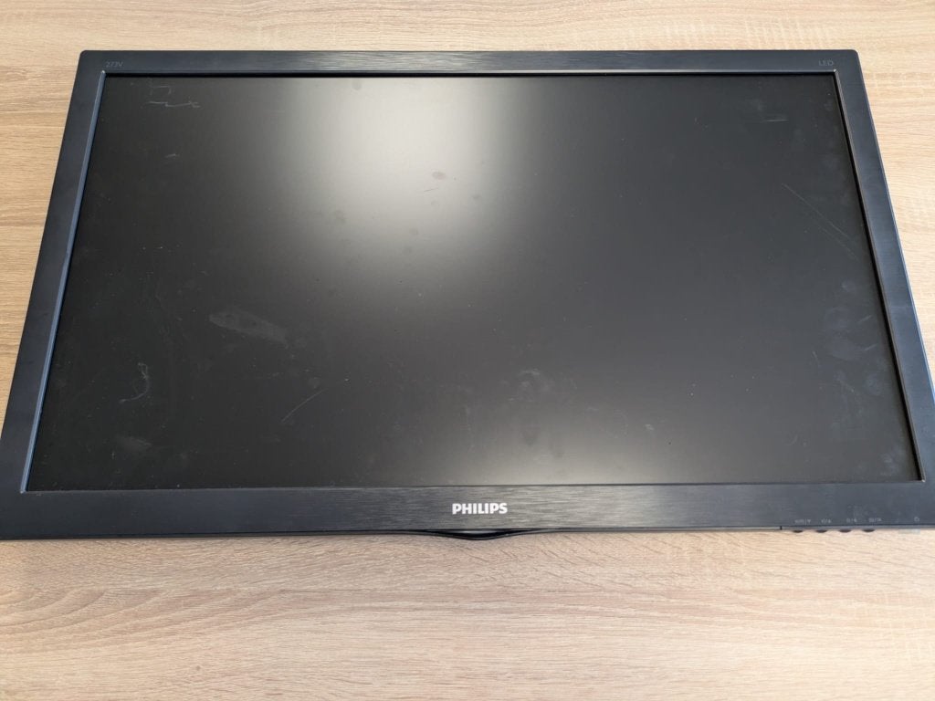 Philips 243V5Q – 23,6 inch Full HD monitor (zonder voet), Gebruikt, Full HD, Ophalen of Verzenden, Overige typen