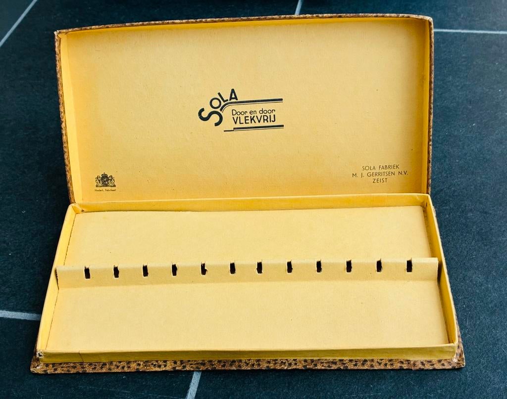 Prachtige lege doos cheetah print van Sola fabriek Zeist, Ophalen of Verzenden