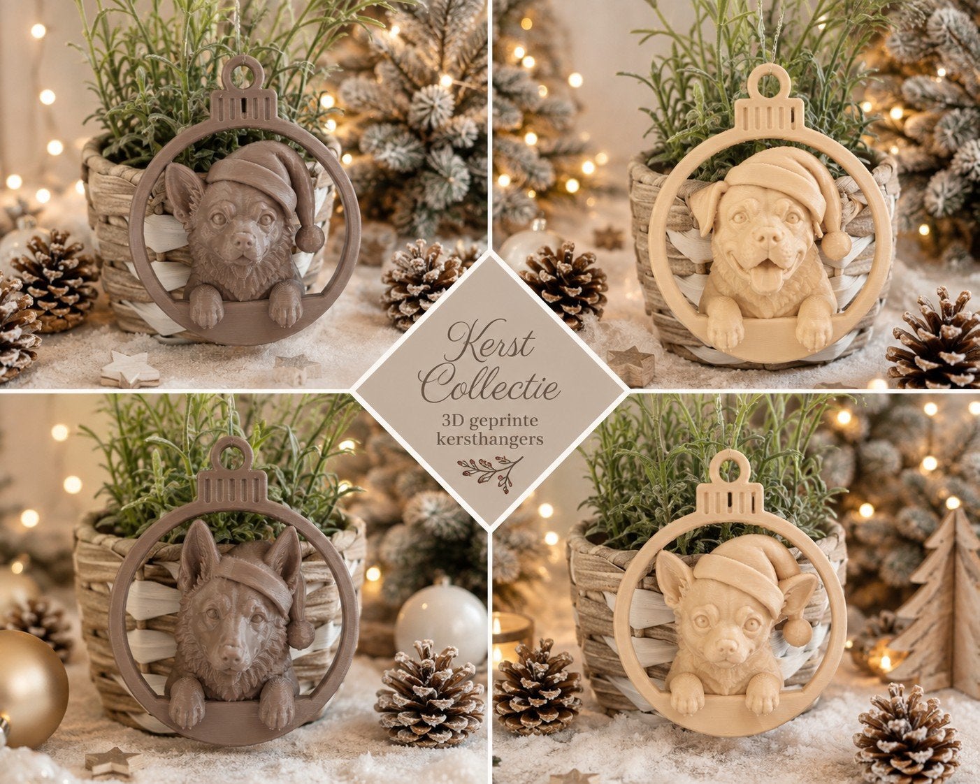 kerstballen met honden of andere dieren, Diversen, Ophalen of Verzenden, Nieuw