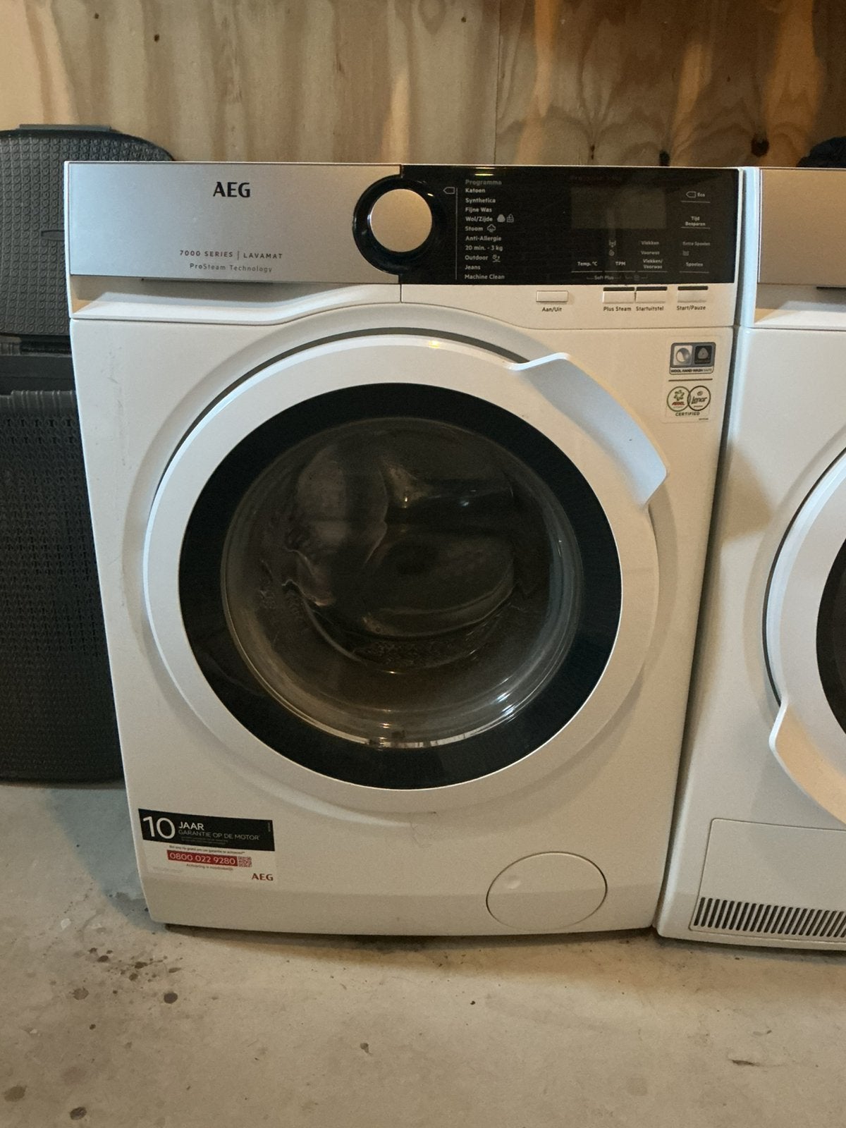Wasmachine te koop, Ophalen, 1200 tot 1600 toeren, Gebruikt, 8 tot 10 kg