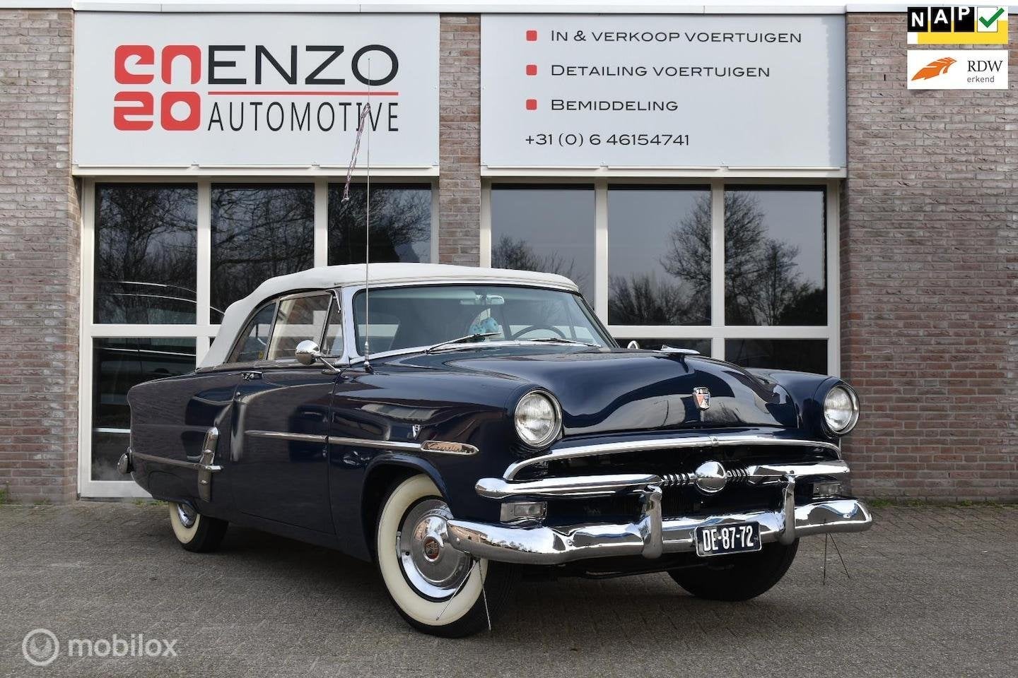 Ford Sunliner CRESLINE |Nieuwstaat| 50 anniversary|1953, Auto's, Lederen bekleding, Gebruikt, 3500 cc, Blauw