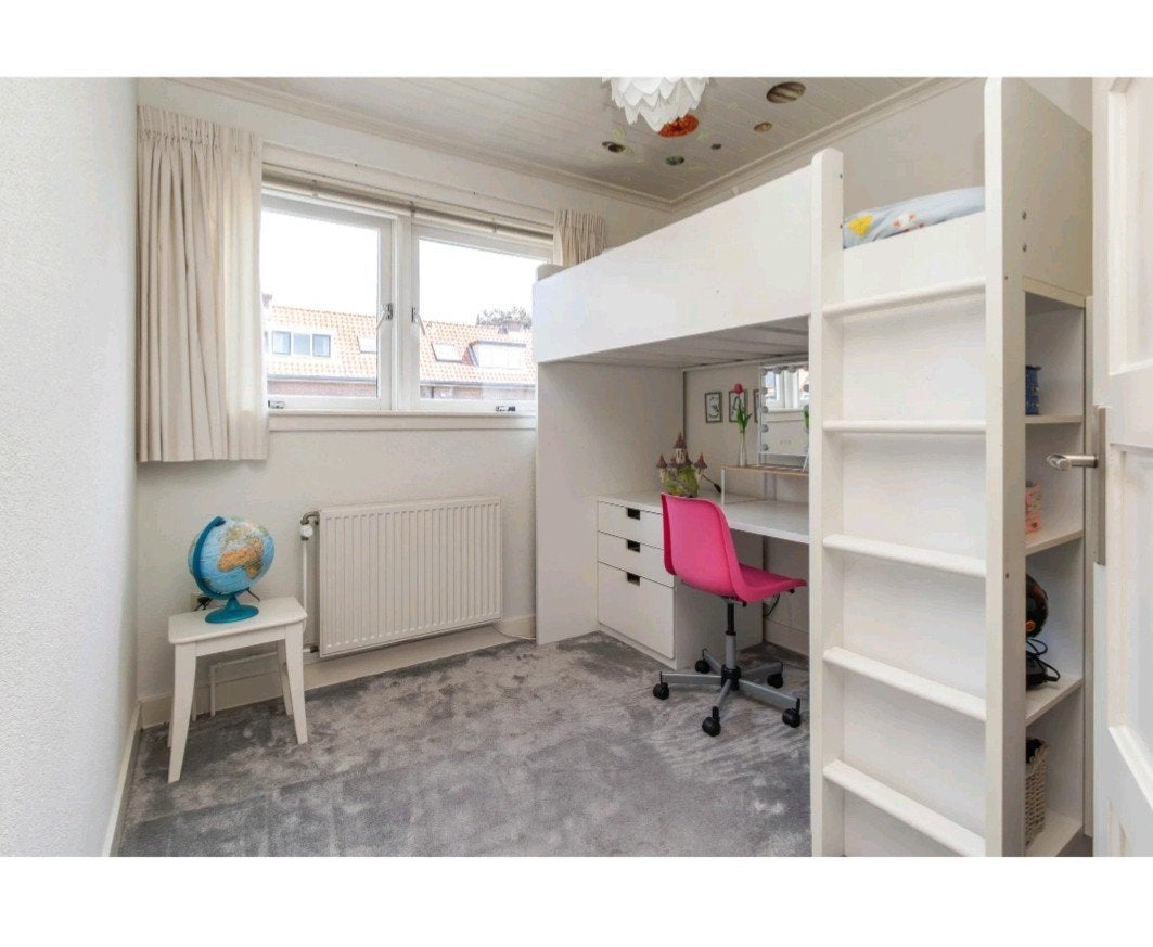 Hoogslaper met bureau en kledingkast, Huis en Inrichting, Ophalen, Gebruikt, Eenpersoons, 90 cm
