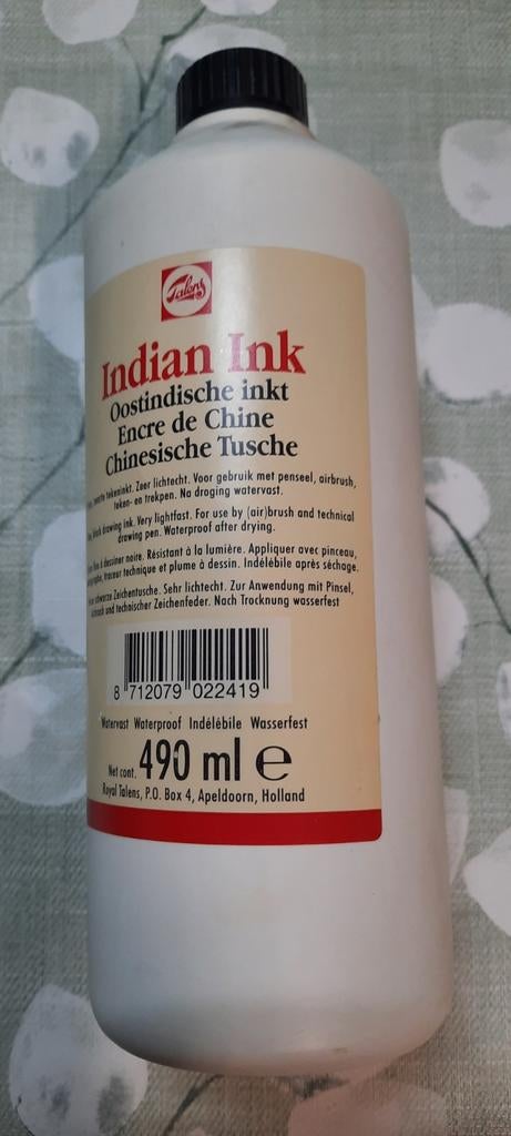 Fles Oost-Indisch Inkt Talens., Ophalen of Verzenden