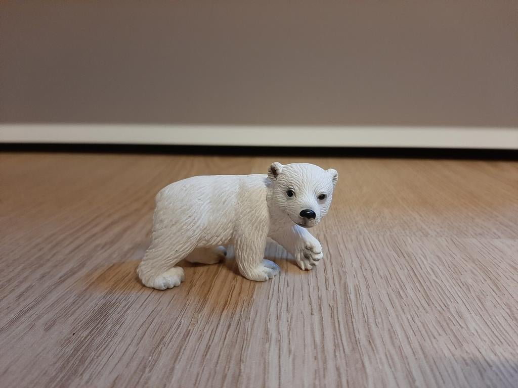 Schleich ijsbeer poppetje, Verzamelen, Dierenverzamelingen, Ophalen of Verzenden, Beeldje of Figuurtje