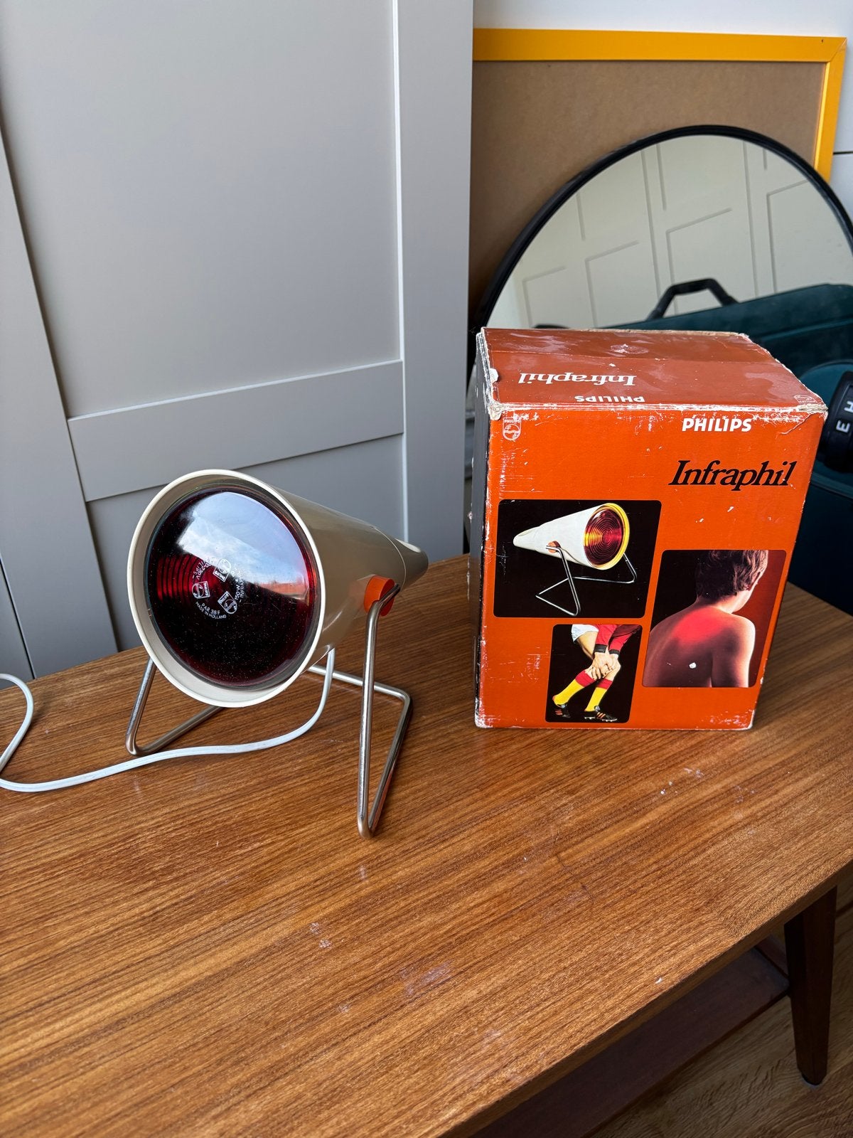 Vintage Philips Infraroodlamp - Infraphil, Ophalen of Verzenden