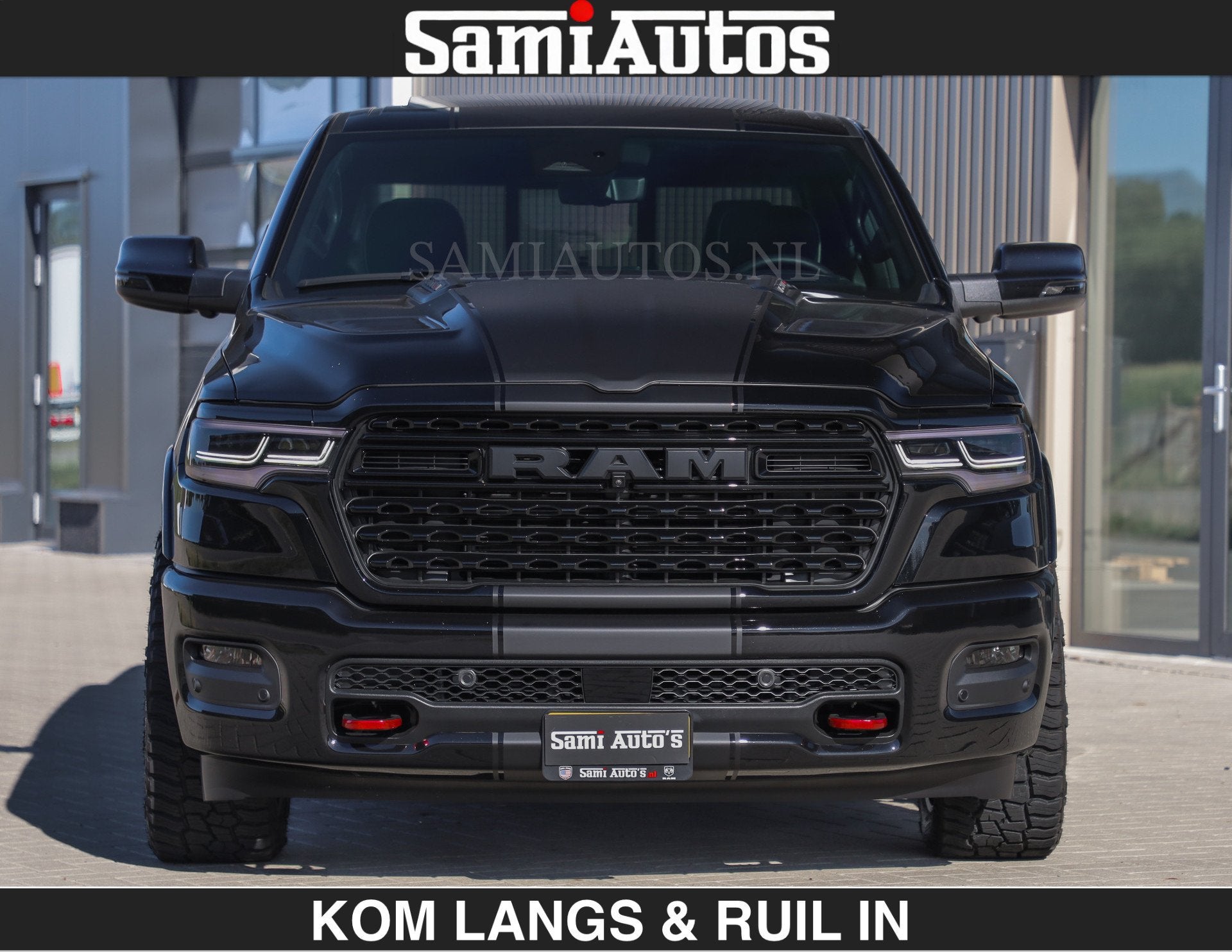 Dodge Ram De Meest Luxe en Volle Pick-Up in zijn Klasse | Li, Auto's, Automaat, Met garantie (alle), Zwart, Leder