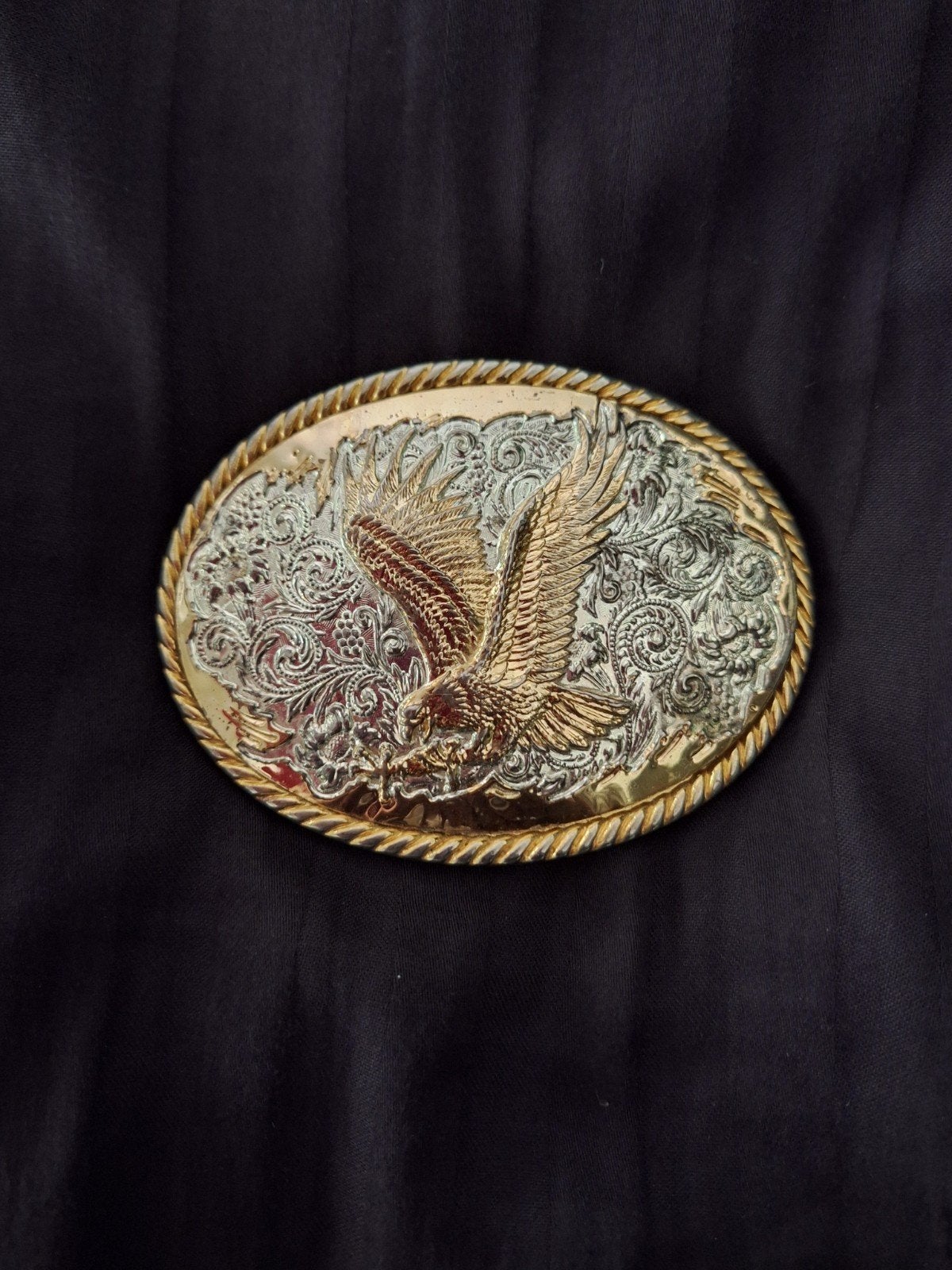 Vintage Buckle met Adelaar - Western Stijl, Kleding | Heren, Riemen en Ceinturen, Losse buckle of gesp, Overige kleuren, Minder dan 95 cm