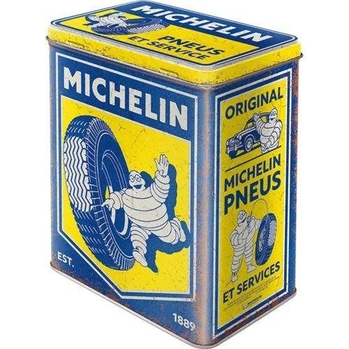 Michelin vintage voorraadblik reclame blik deco, Ophalen of Verzenden, Nieuw, Auto's