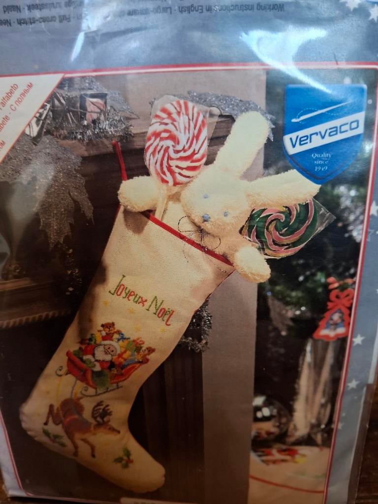 Kerstsok, Ophalen of Verzenden, Nieuw, Borduurpakket
