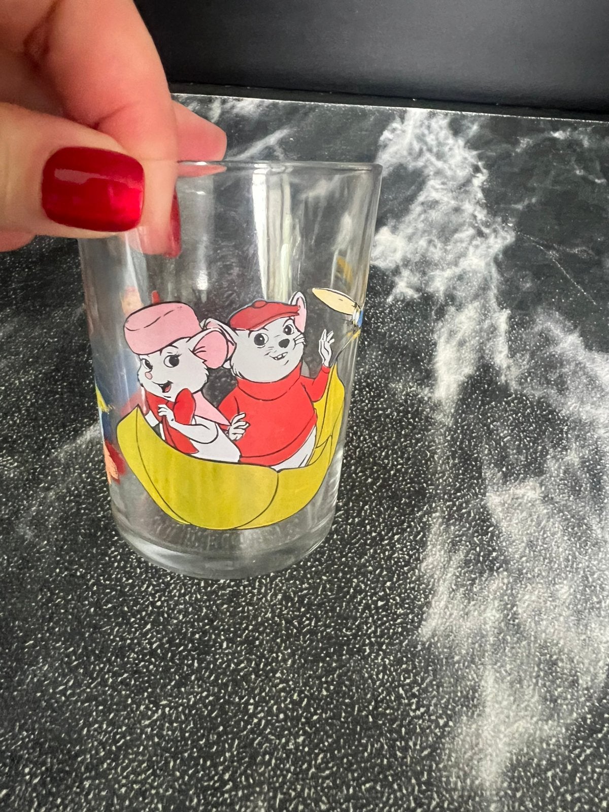 Disney glas De Reddertjes, Verzamelen, Ophalen of Verzenden, Zo goed als nieuw