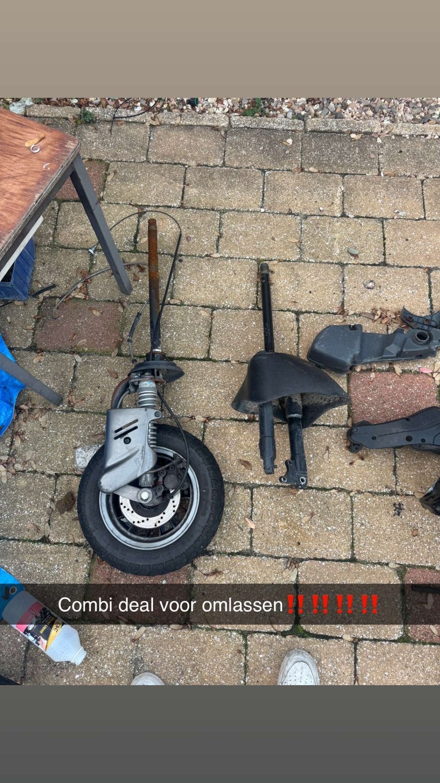 Zip vork en mono vork voor omlassen‼️‼️, Fietsen en Brommers, Ophalen, Zo goed als nieuw, Overige typen, Piaggio