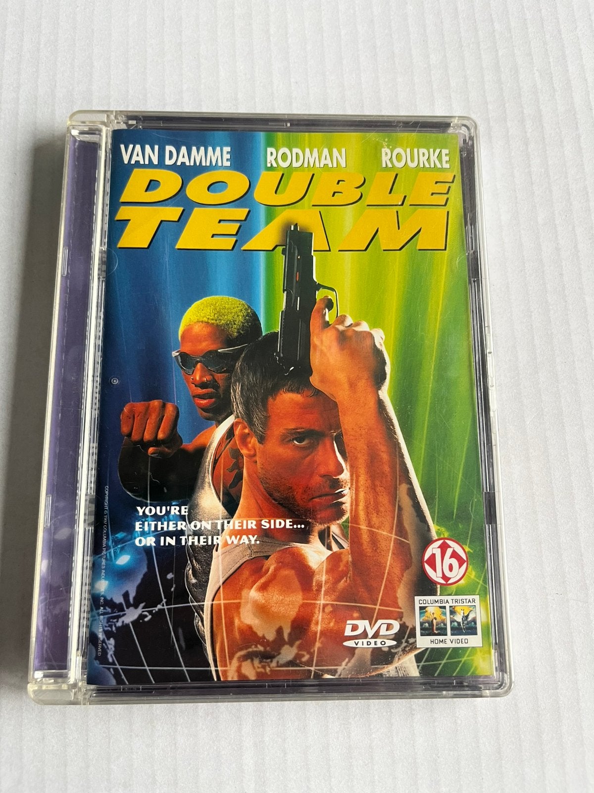 Double Team DVD - Jean-Claude Van Damme & Rodman, Vanaf 16 jaar, Ophalen of Verzenden, Gebruikt, Actiethriller