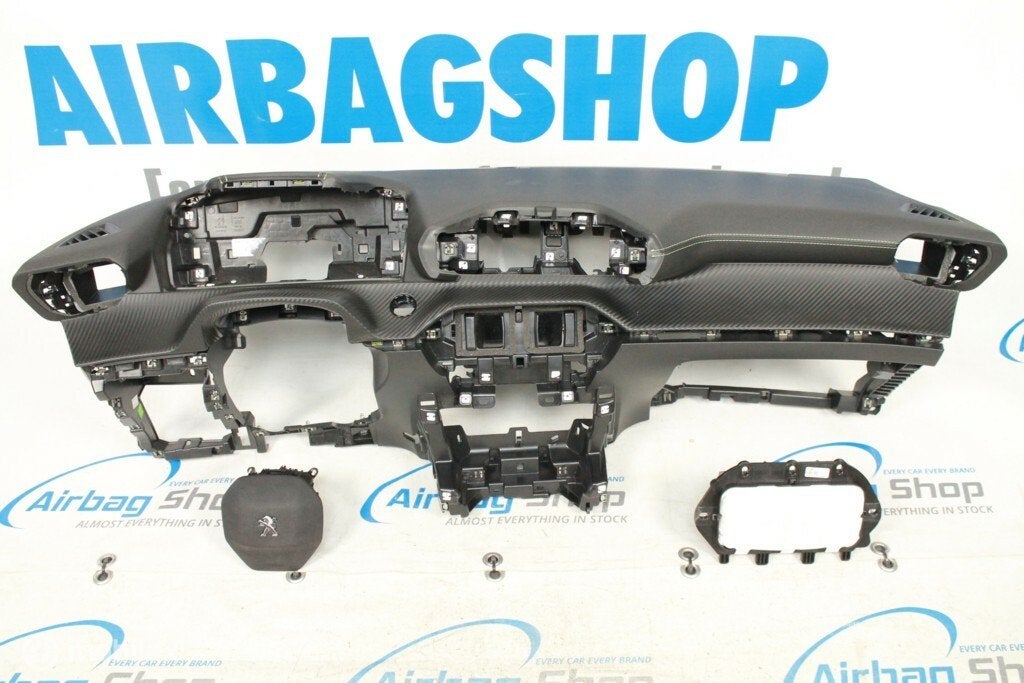 Airbag set Dashboard carbon stiksels Peugeot 208 2019-heden, Gebruikt, Ophalen of Verzenden