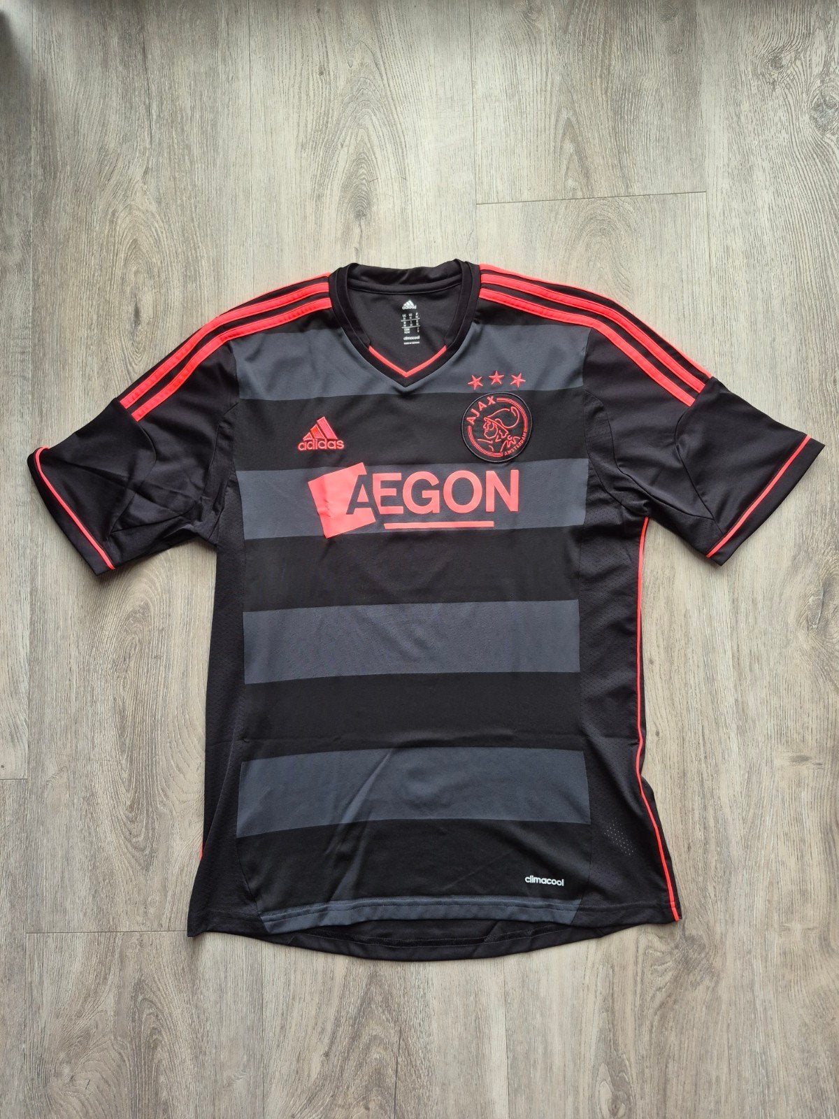 Origineel Ajax uitshirt 2013/2014 - Maat M, Maat 48/50 (M), Zwart, Ophalen of Verzenden, Adidas