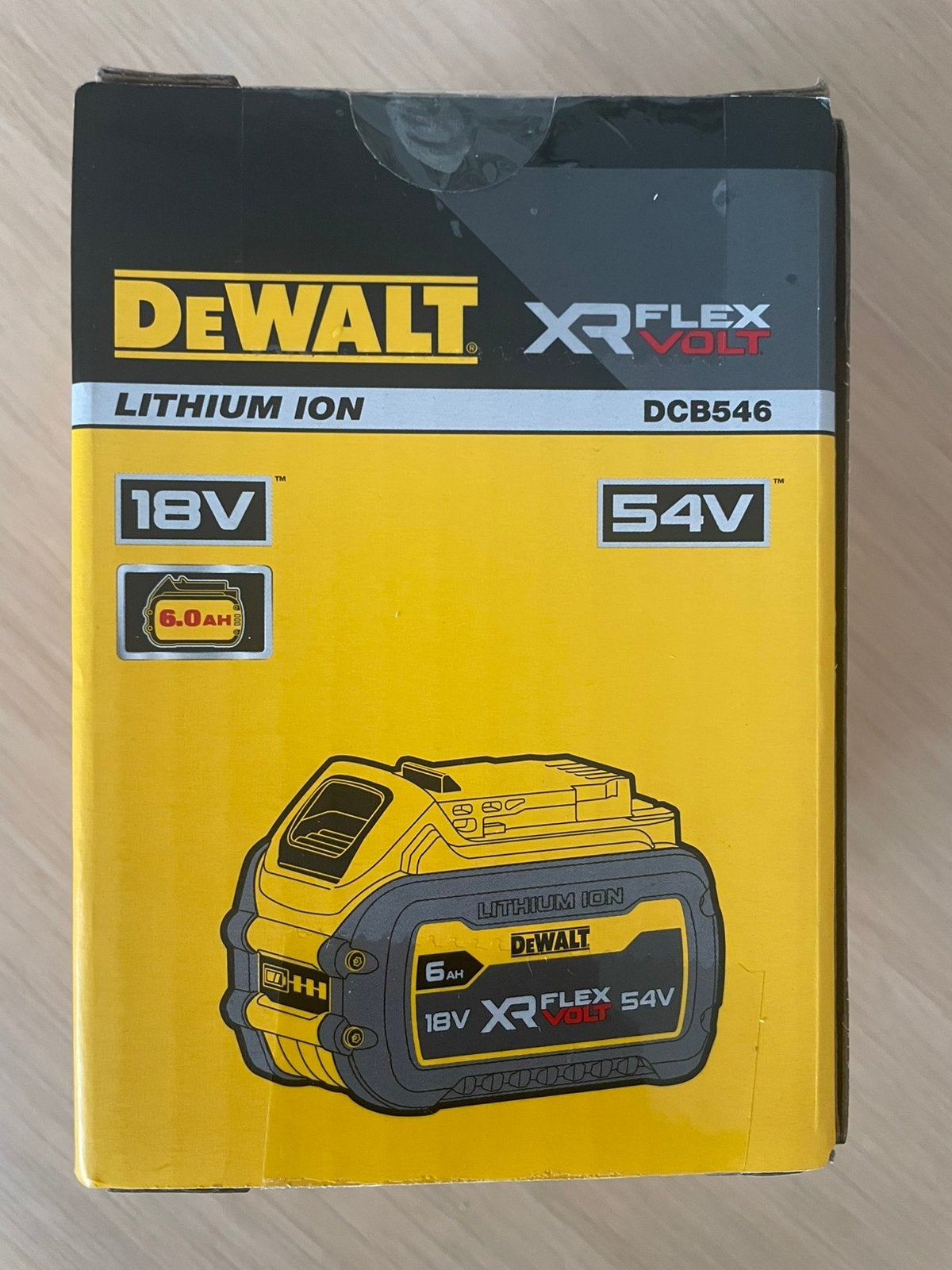 DeWalt accu nieuw DCB546 18V 54V 6AH, Ophalen of Verzenden, Nieuw
