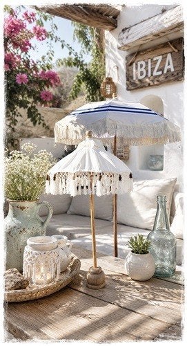 Tafelparasol Ecru kraaltjes bruin naturel steel 85 cm hoog, Tuin en Terras, Parasols, Orderchamp, Orderchamp, Overige typen, Nieuw