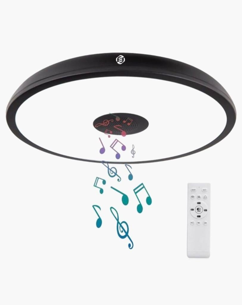 Badkamerlamp met bluetooth - plaffoniere badkamer - hanglamp, Ophalen, Nieuw, Minder dan 50 cm