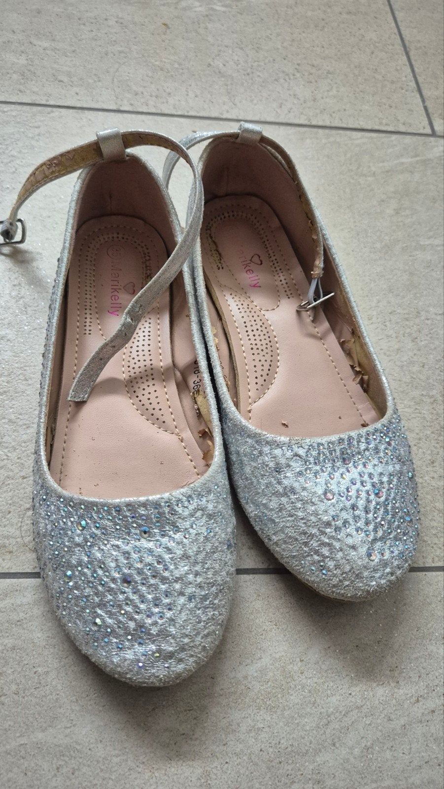 Schoenen met glitters maat 35, Kinderen en Baby's, Ophalen, Gebruikt, Meisje, Schoenen