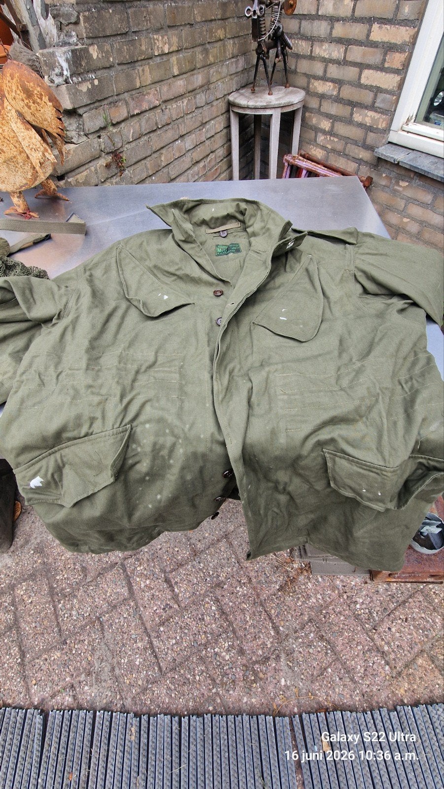 Natojas oud model mt 104-108 lengte boven 1m80, Ophalen of Verzenden, Landmacht, Nederland, Embleem of Badge