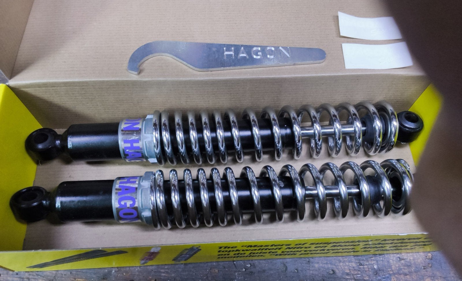 Hagon schokdempers Guzzi, Triumph, yamaha, BSA, oldtimer enz, Ophalen of Verzenden, Nieuw
