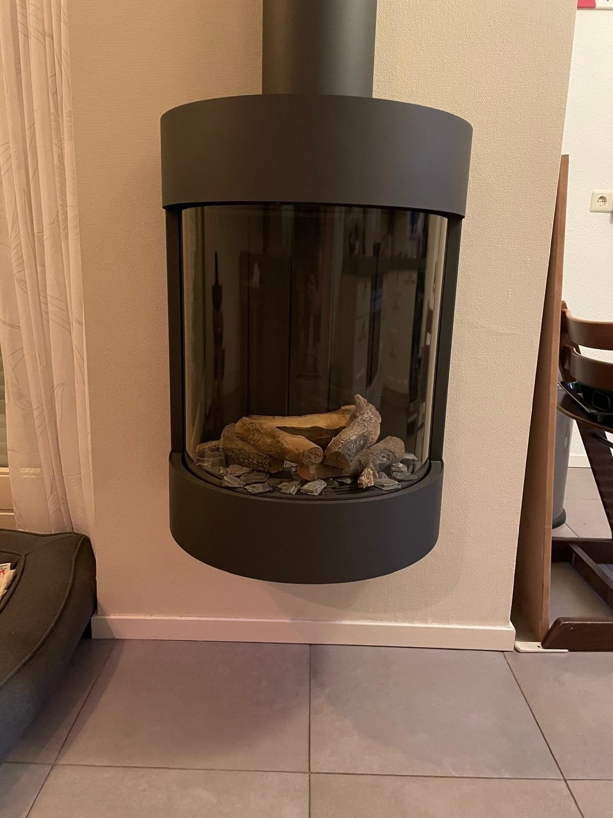 Bellfires Gashaard - Hangend model met afstandsbediening, Ophalen, Zo goed als nieuw, Hangende haard, Gashaard