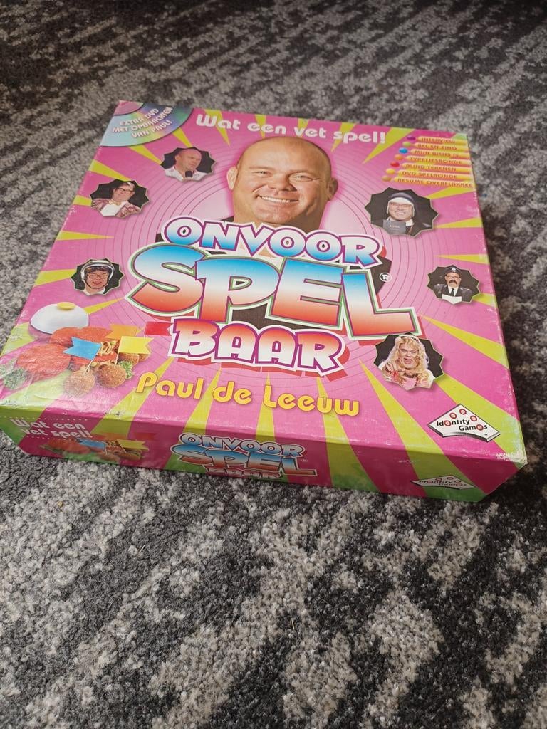 Onvoorspelbaar Paul de Leeuw bordspel, Ophalen of Verzenden, Gebruikt, IdOntity Games