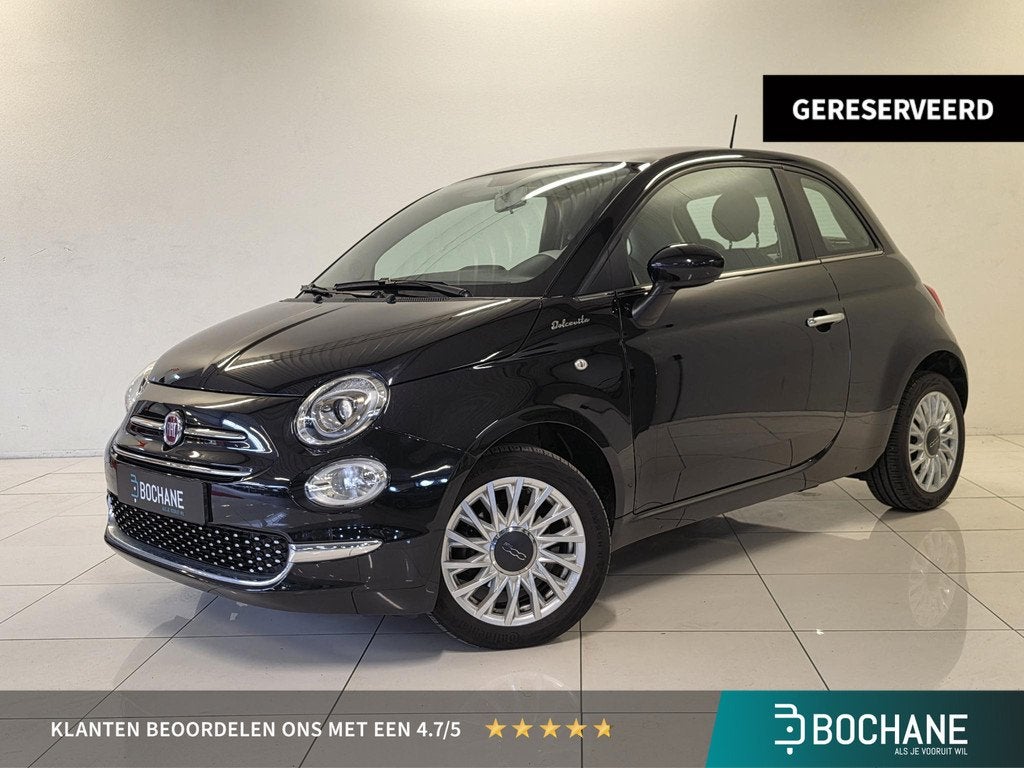 Fiat 500 1.0 Hybrid Dolcevita | Glazen dak | Apple CarPlay /, Auto's, Fiat, Startonderbreker, Stof, Met garantie (alle), 4 stoelen