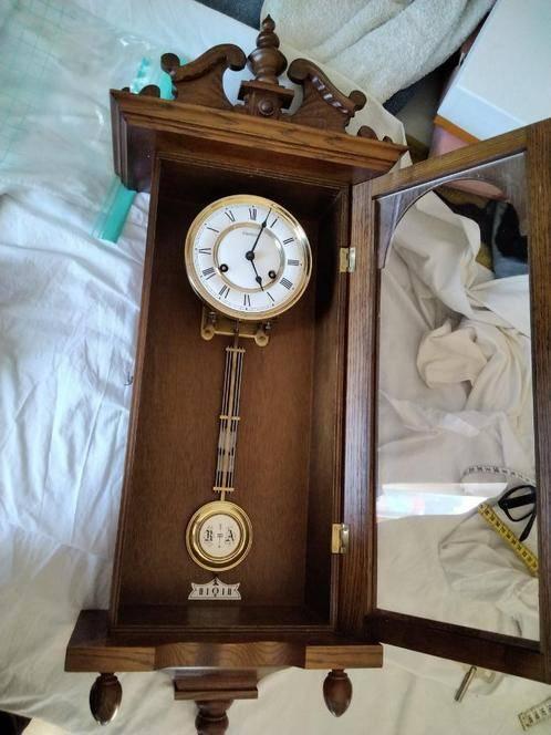 Hermle Vintage Wandklok Klassiek Made Germany Pendule Klok, Ophalen, Zo goed als nieuw, Wandklok