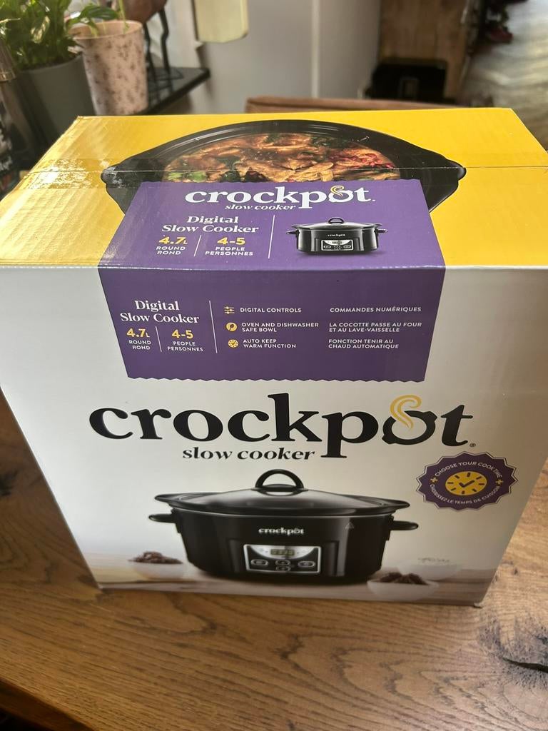 Crockpot Digitale Slowcooker - Nieuw in Doos, Ophalen, Timer, Nieuw