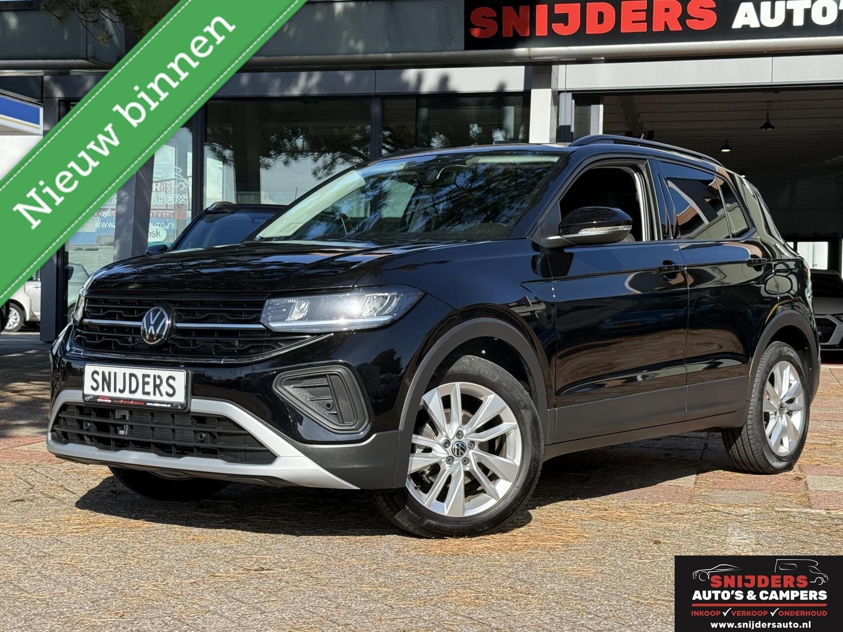 Volkswagen T-Cross 1.0 TCR Life Edition automaat, Auto's, Gebruikt, Zwart, Zwart, Bedrijf