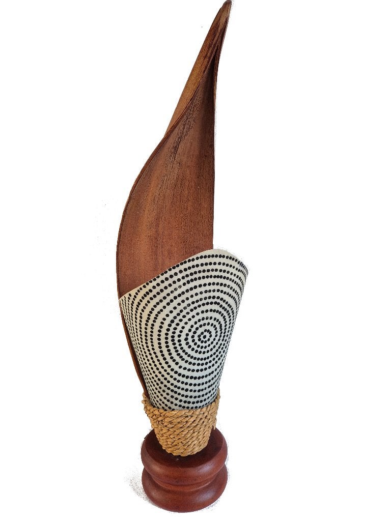 Schitterende vintage teak Deens design tafellamp, Huis en Inrichting, Lampen | Tafellampen, Gebruikt, Natuurlijk materiaal, Design