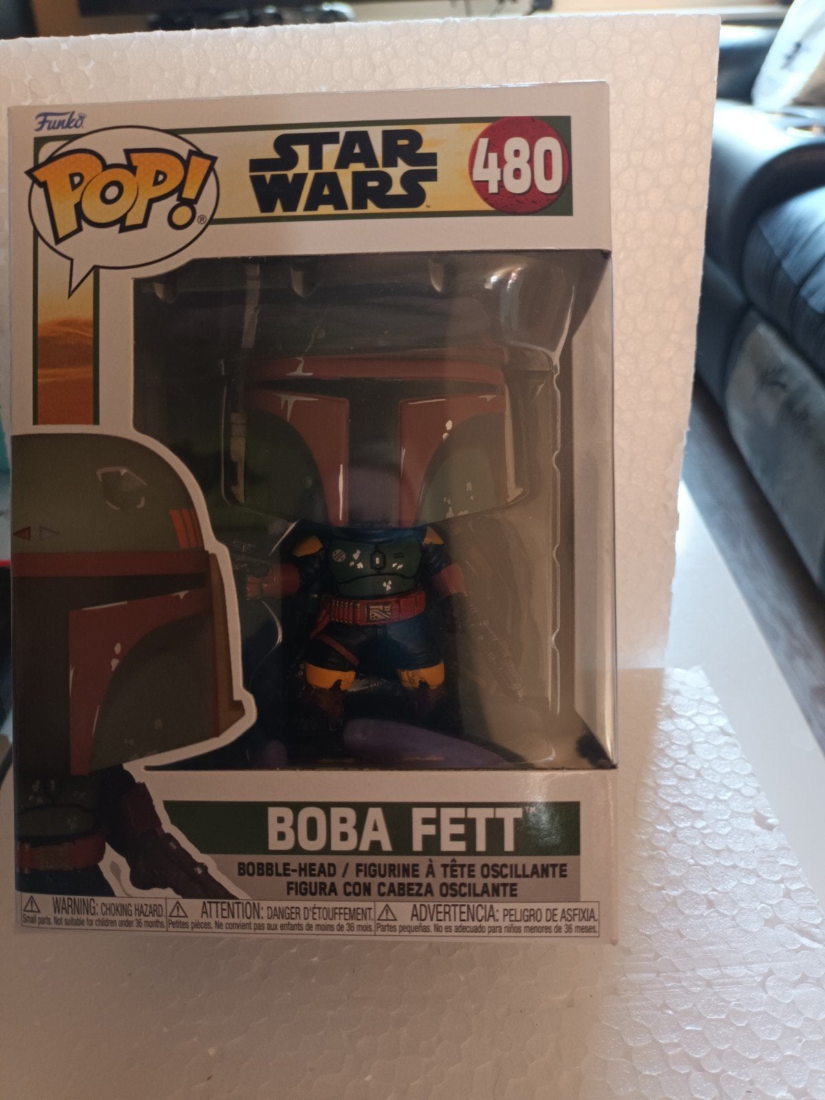 Funko Pop! Star Wars Boba Fett #480 Bobble-Head, Ophalen of Verzenden, Zo goed als nieuw