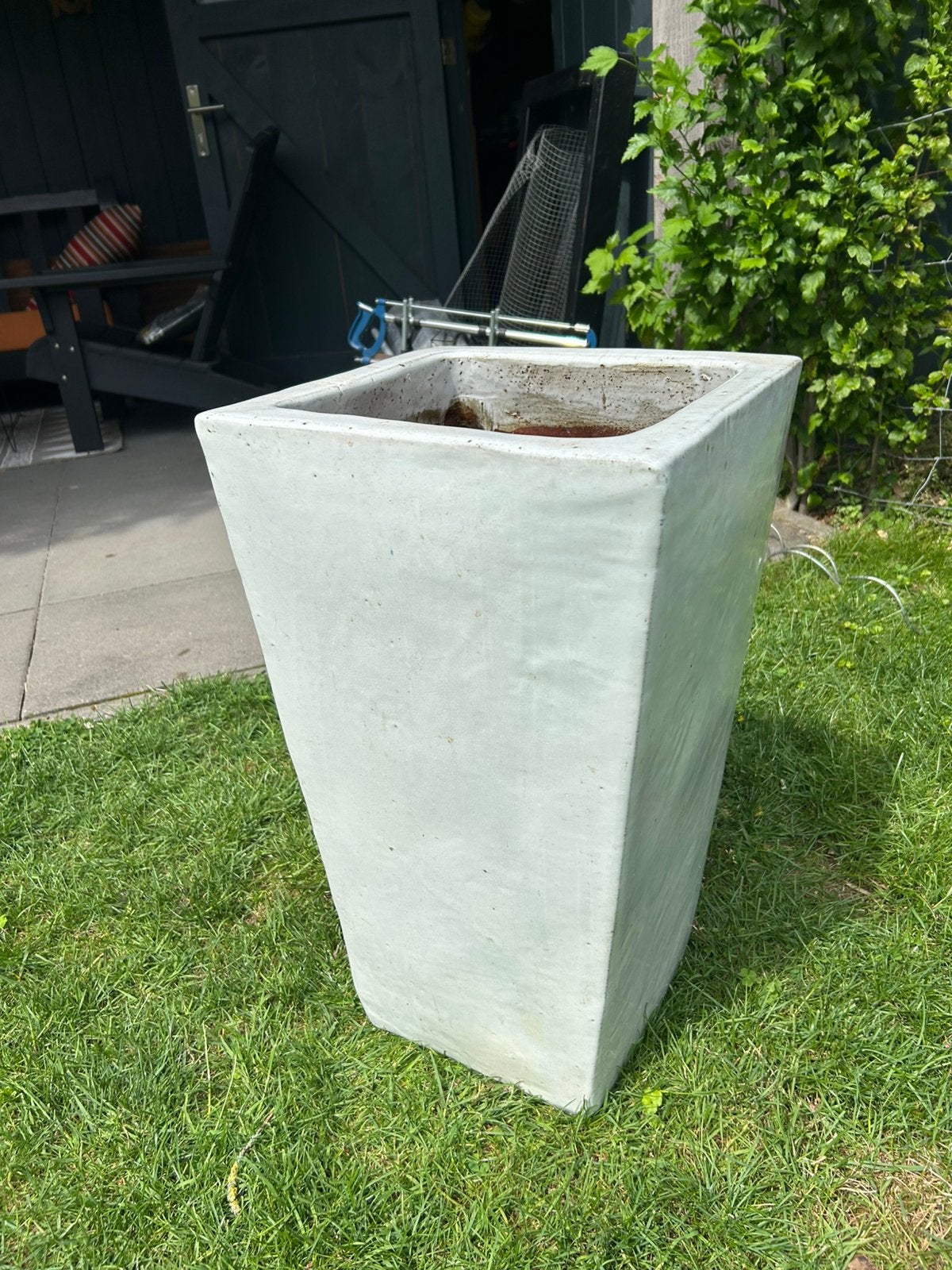Strakke betonnen plantenbak voor binnen en buiten, Tuin en Terras, Bloembakken en Plantenbakken, Ophalen, Gebruikt, Minder dan 60 cm