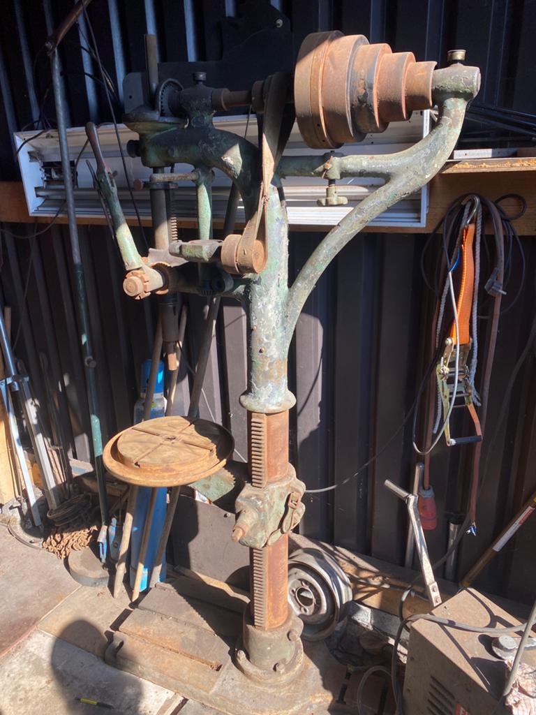 Boormachine met 4 poelies, Ophalen