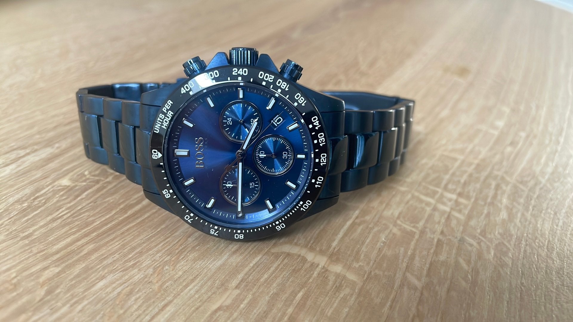 Hugo Boss horloge heren, Sieraden, Tassen en Uiterlijk, Ophalen of Verzenden, Zo goed als nieuw, Staal, Overige merken