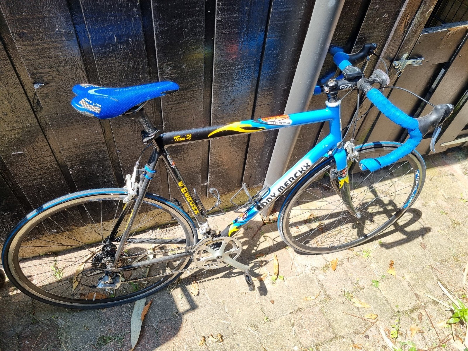Oude racefiets voor liefhebber/klusser - Eddy Merckx, 28 inch, Gebruikt, 53 tot 57 cm, Ophalen