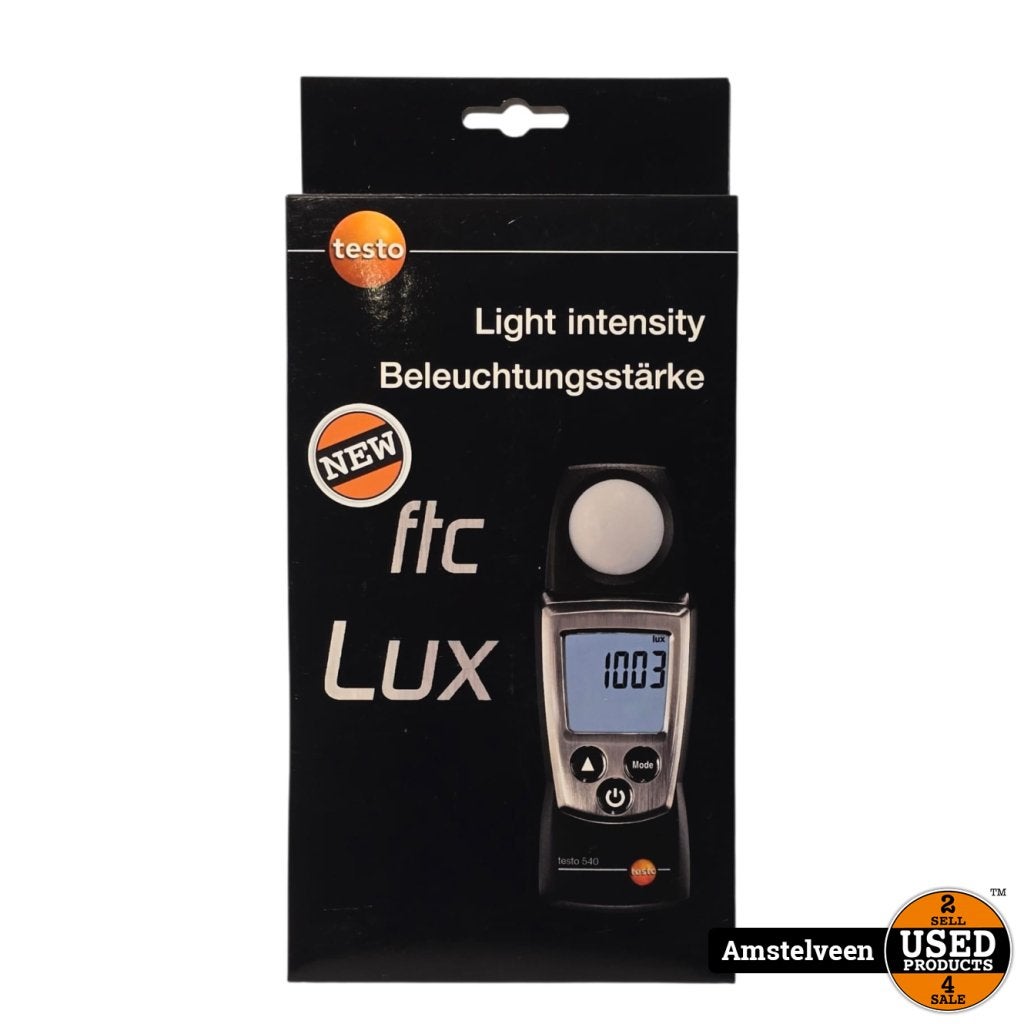 Testo 540 lichtsterktemeter | Nieuw