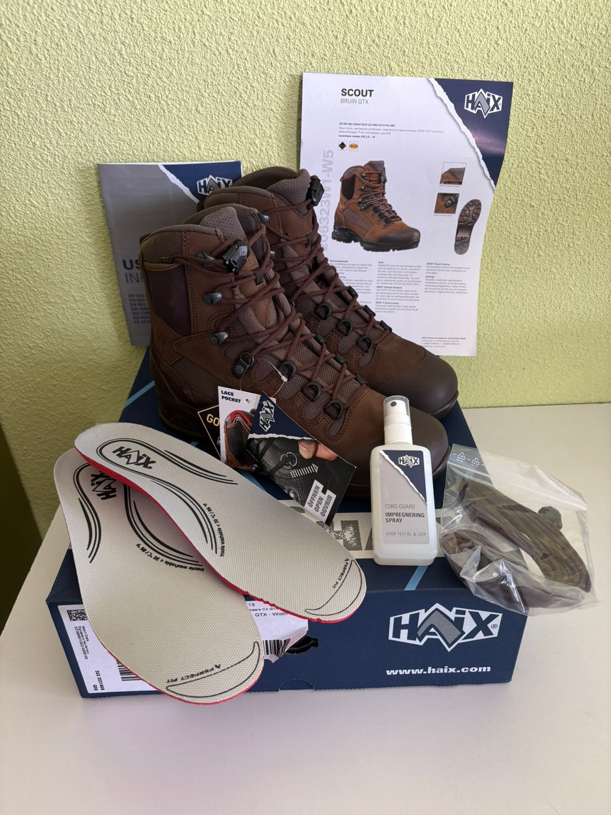 HAIX wandelschoenen Scout GTX, mt 42,5 / 8,5. Nieuw in doos., Ophalen of Verzenden, Nieuw, Schoenen