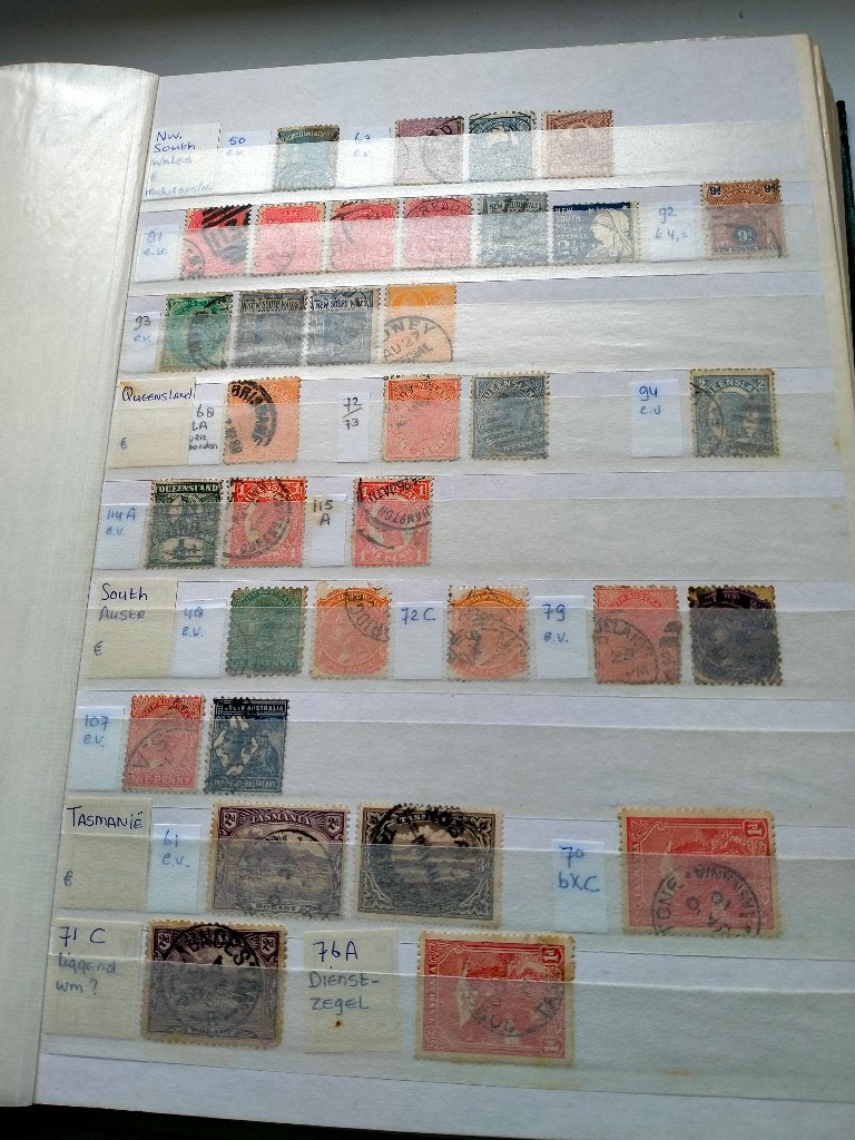 Stockboek Australië 37 kantjes, Verzenden