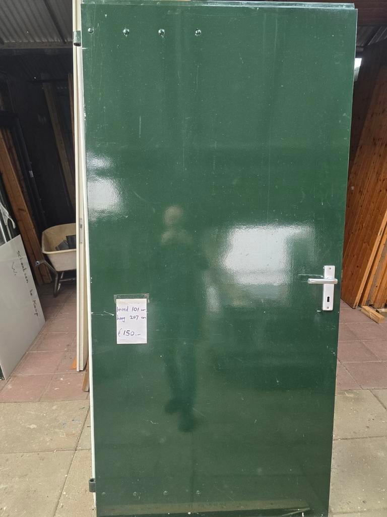 Houten Buitendeuren - Diverse Maten en Kleuren, Doe-het-zelf en Verbouw, 100 tot 120 cm, Gebruikt, Ophalen of Verzenden, Buitendeur