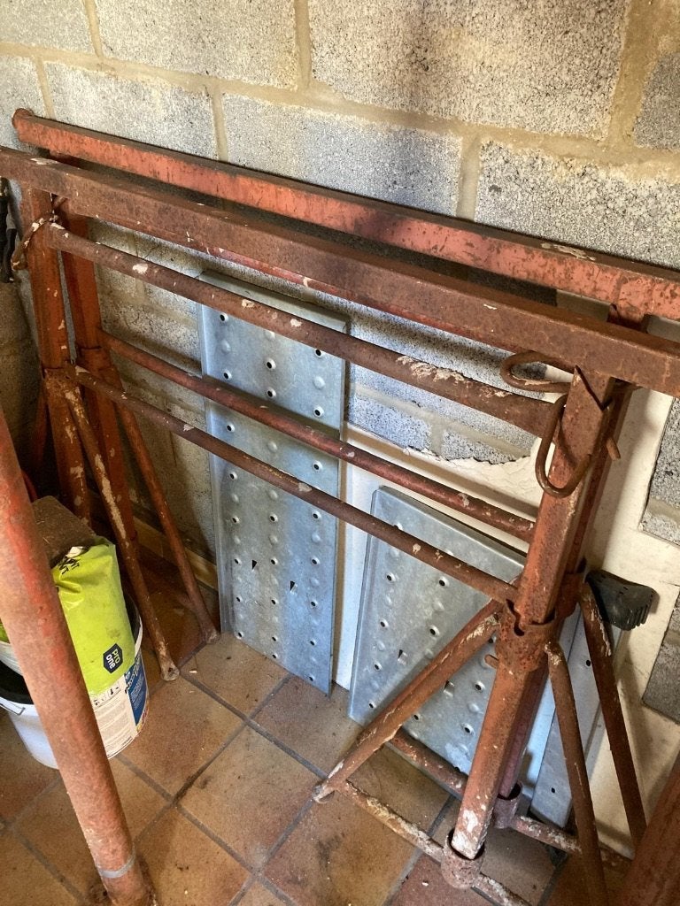 bouwschragen (2 stuks), Ophalen, Gebruikt, Overige typen, Minder dan 2 meter