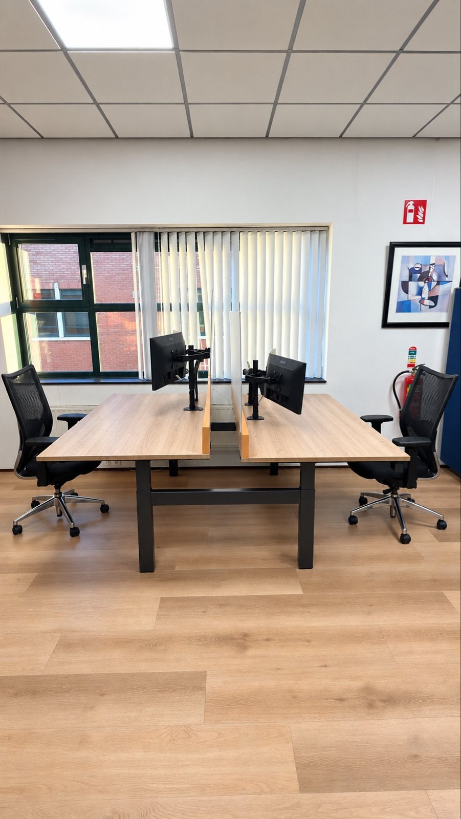 3 stuks originele Ahrend duo-werkplek voor 2 personen, Ophalen, Gebruikt