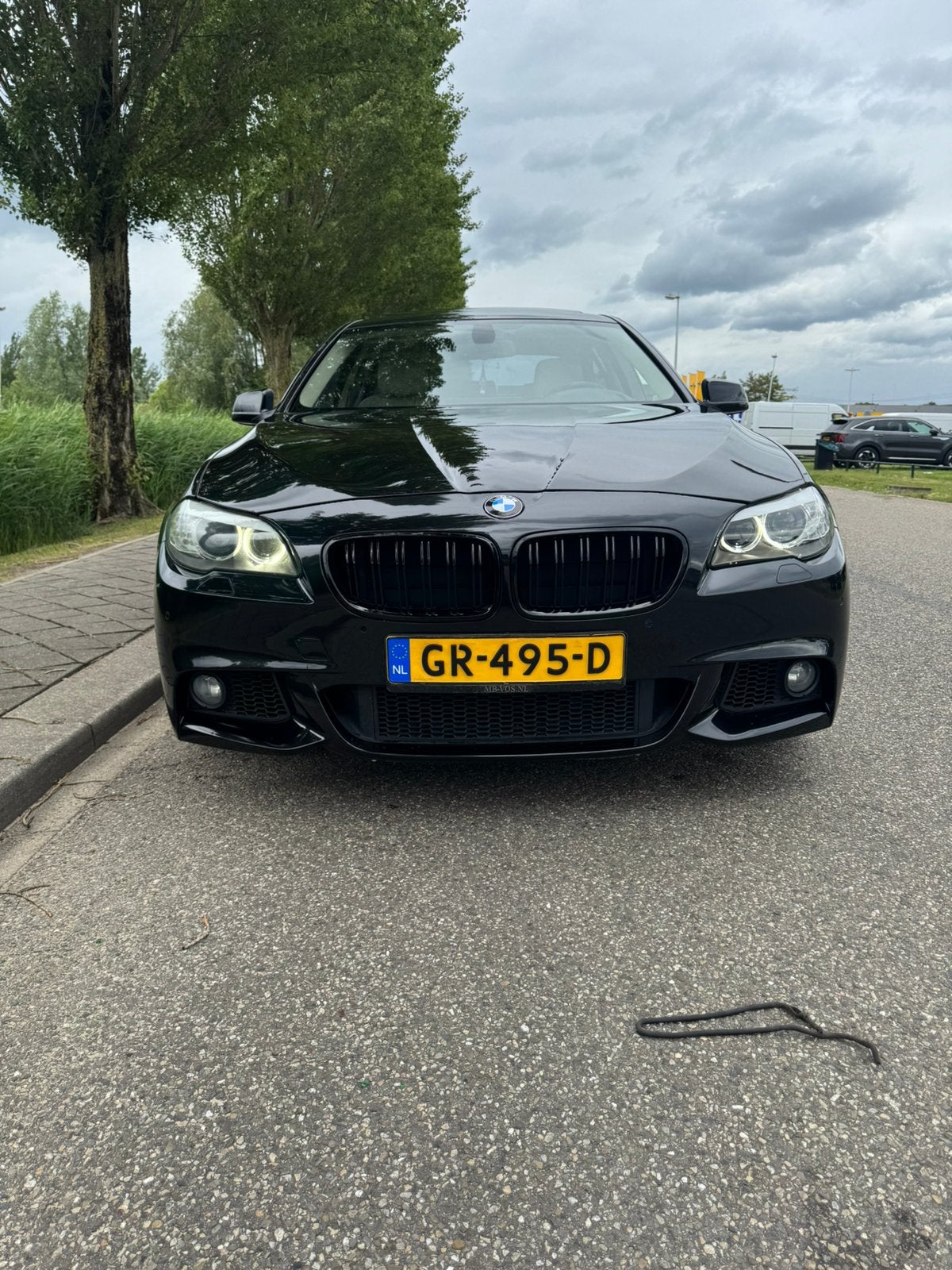 BMW 5-Serie 525d M-pakket 305pk Aut. 2010 zwart, Automaat, Euro 5, Achterwielaandrijving, Beige