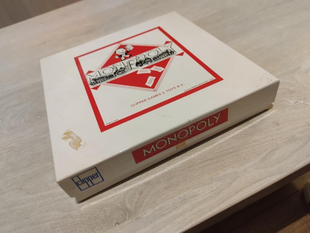 Vintage Monopoly Bordspel - Clipper Games & Toys B.V., Info@clippergames.nl, Gebruikt, Vijf spelers of meer, Onbekend, Nederland