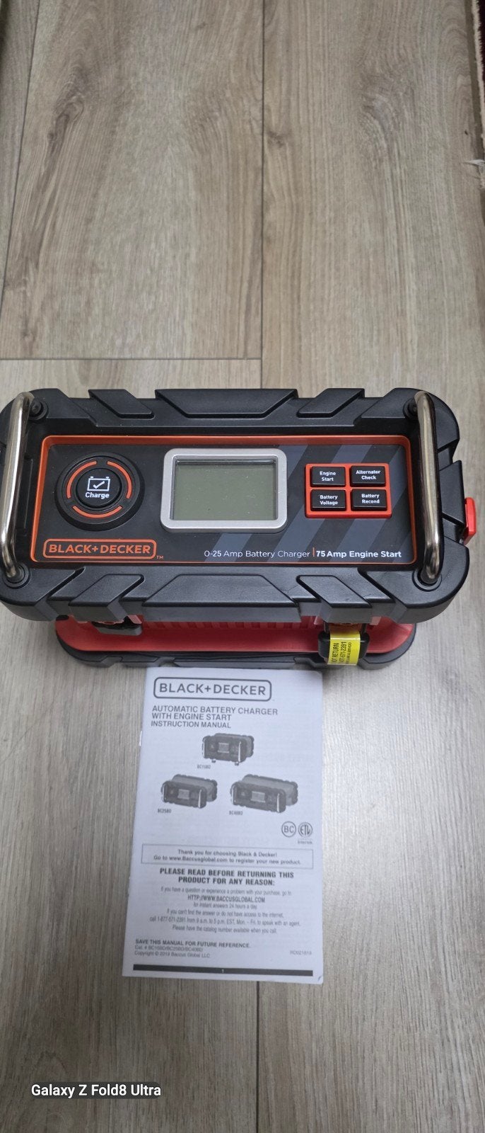 Black+Decker Acculader 0-25 Amp met Startfunctie