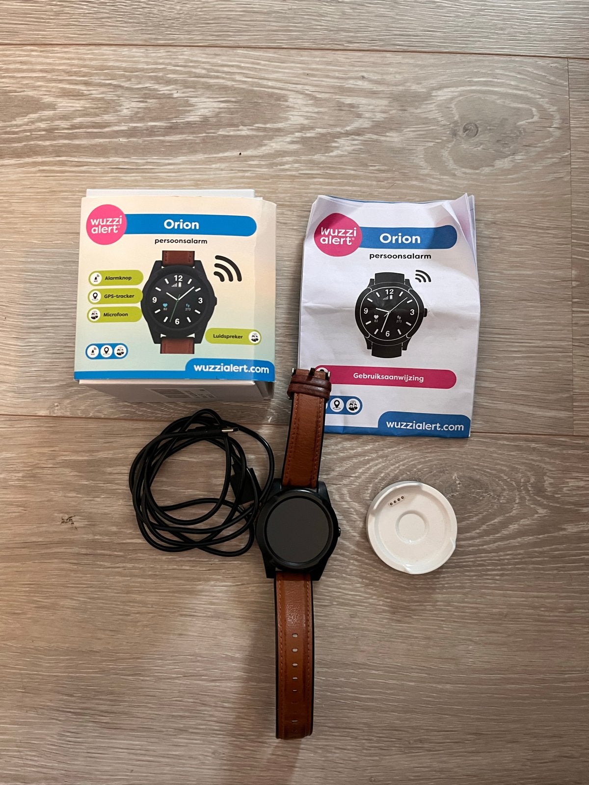 Wuzzi Alert Orion Persoonsalarm Smartwatch, Zwart, Ophalen of Verzenden, Zo goed als nieuw, GPS
