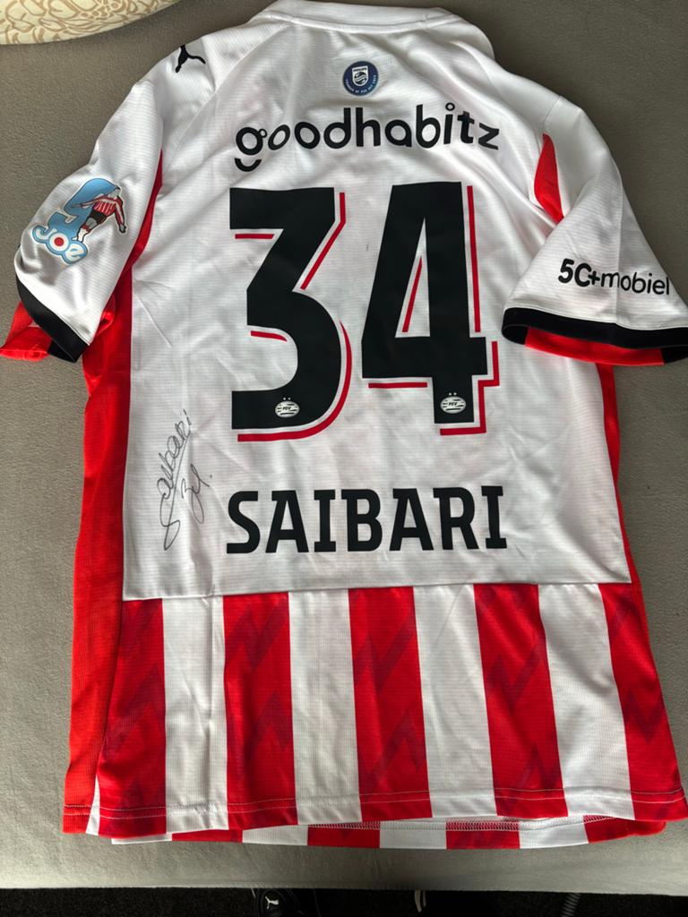 PSV gesigneerd thuis shirt Saibari 2025/2026 (no match worn), Verzenden, Nieuw, PSV, Shirt