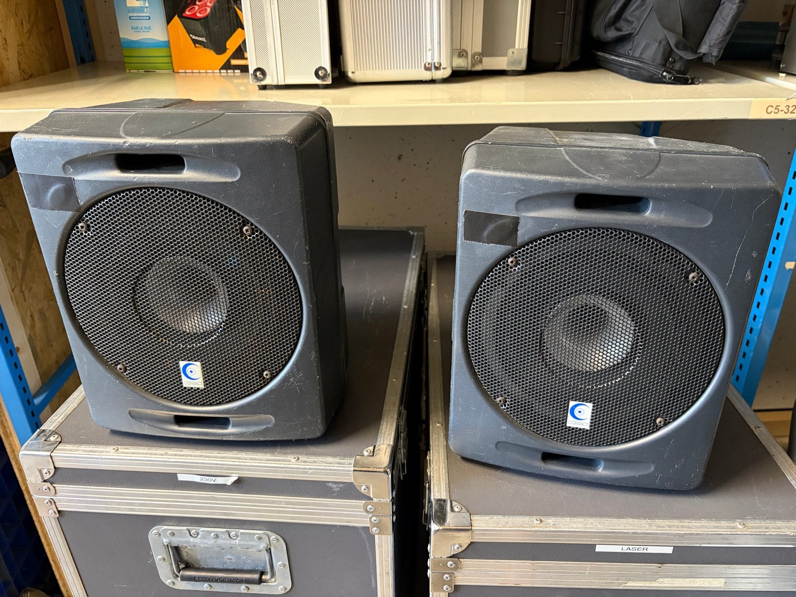 Twee Voice Systems Contact CX MK2 actieve speakers, Audio, Tv en Foto, Luidsprekers, Gebruikt, Speakerset, 150 watt of meer, Overige merken