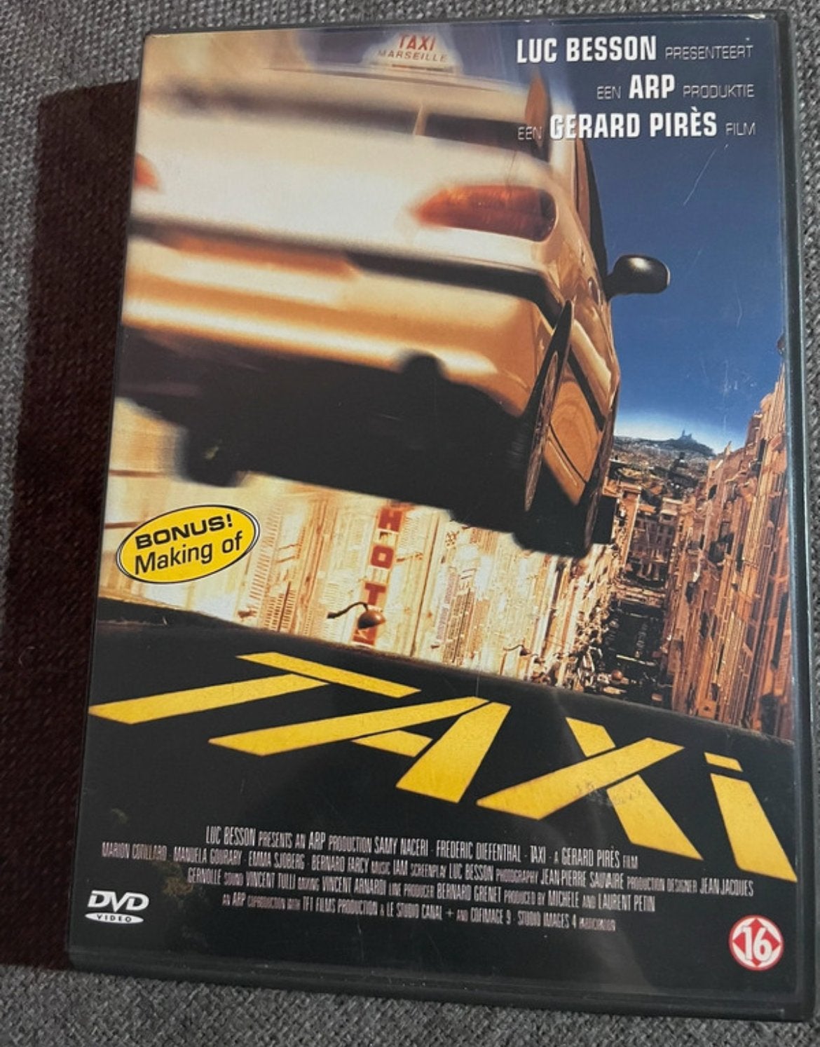 Taxi DVD - Actiethriller van Luc Besson, Cd's en Dvd's, Vanaf 16 jaar, Ophalen of Verzenden, Gebruikt, Actiethriller